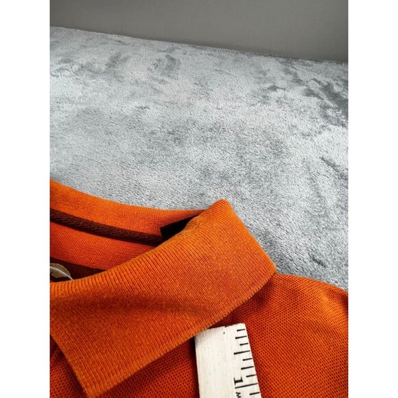 Bob Timberlake Men’s Medium Orange Polo Golf Shirt Short Sleeve Collared Casual - Picture 9 of 13